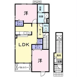 中津駅 徒歩25分 1-2階の物件間取画像